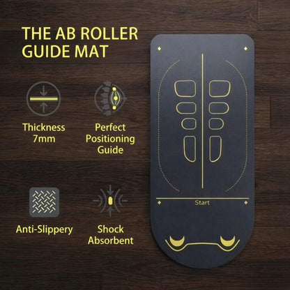 THE AB ROLLER GUIDE MAT